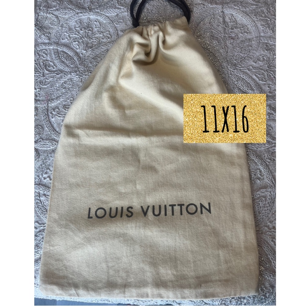 LOUIS VUITTON DRAWSTRING DUST BAG LARGE ClOTH AUTHENTIC LV STORAGE